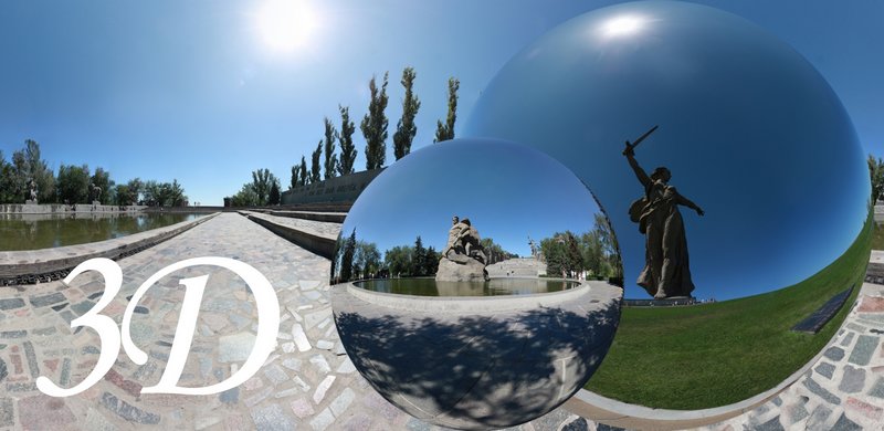 3D панорамы Волгограда. Панорама Мамаева Кургана. Экскурсии в Волгограде